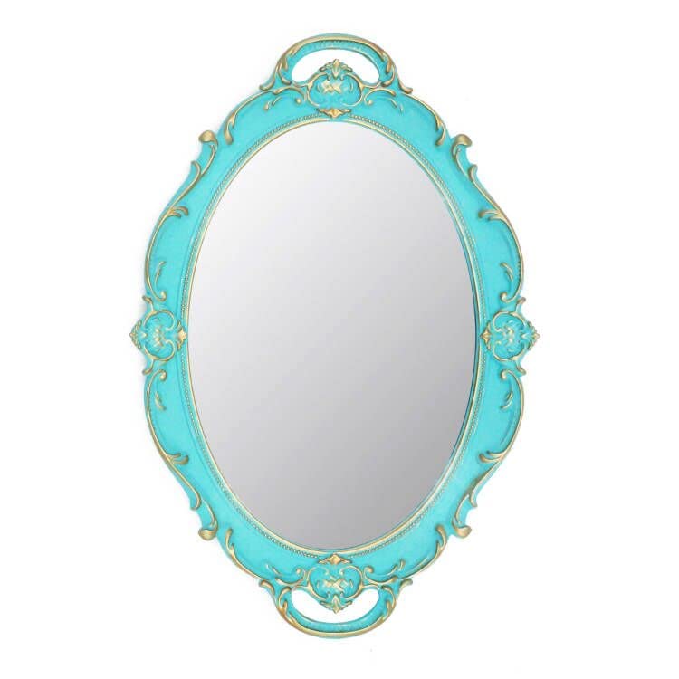Eaoundm 14.5 x 10-Inch Vintage Oval Decorative Wall Mirror