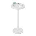 HOOBRO Round Pedestal Side Table for Small Spaces