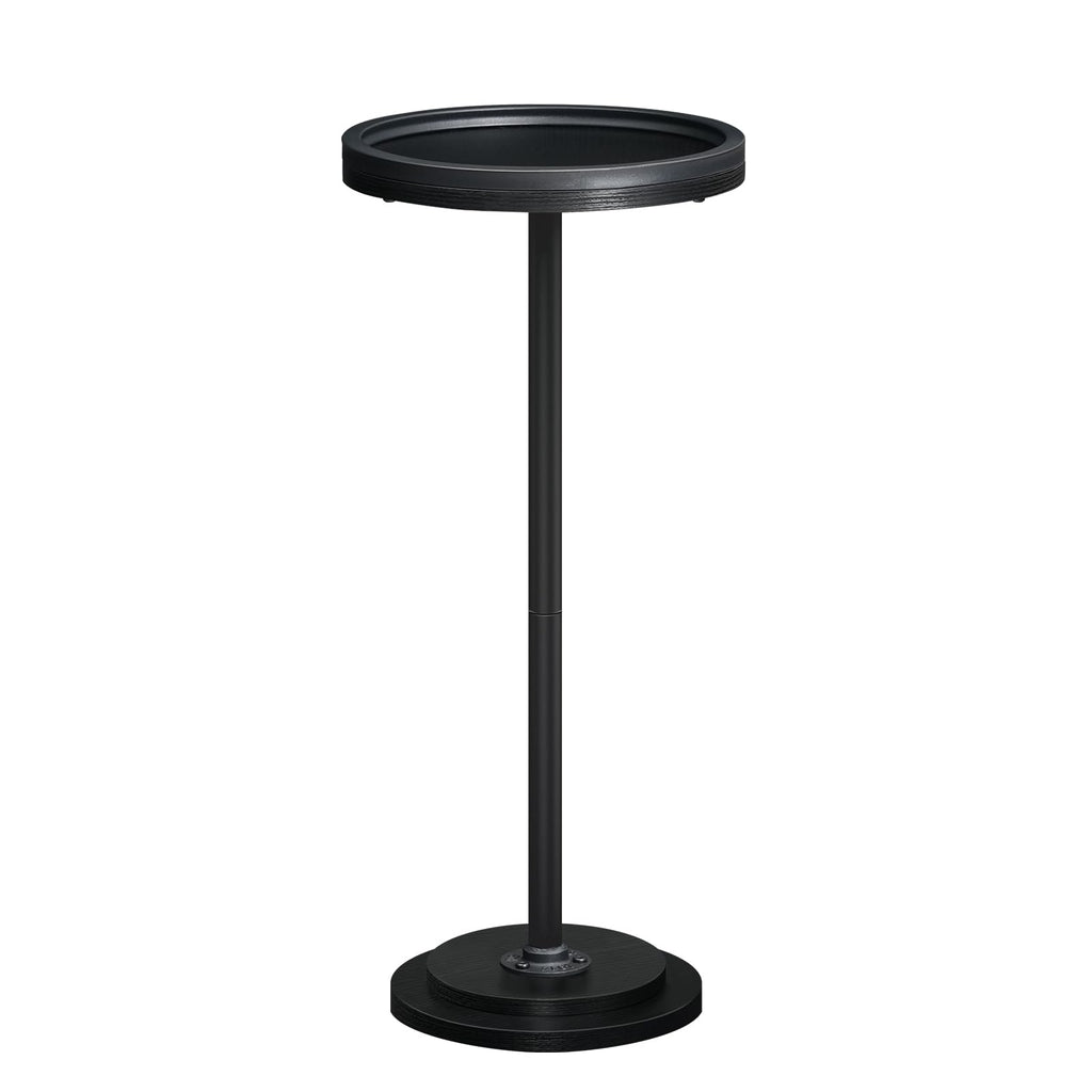 HOOBRO Round Pedestal Side Table for Small Spaces