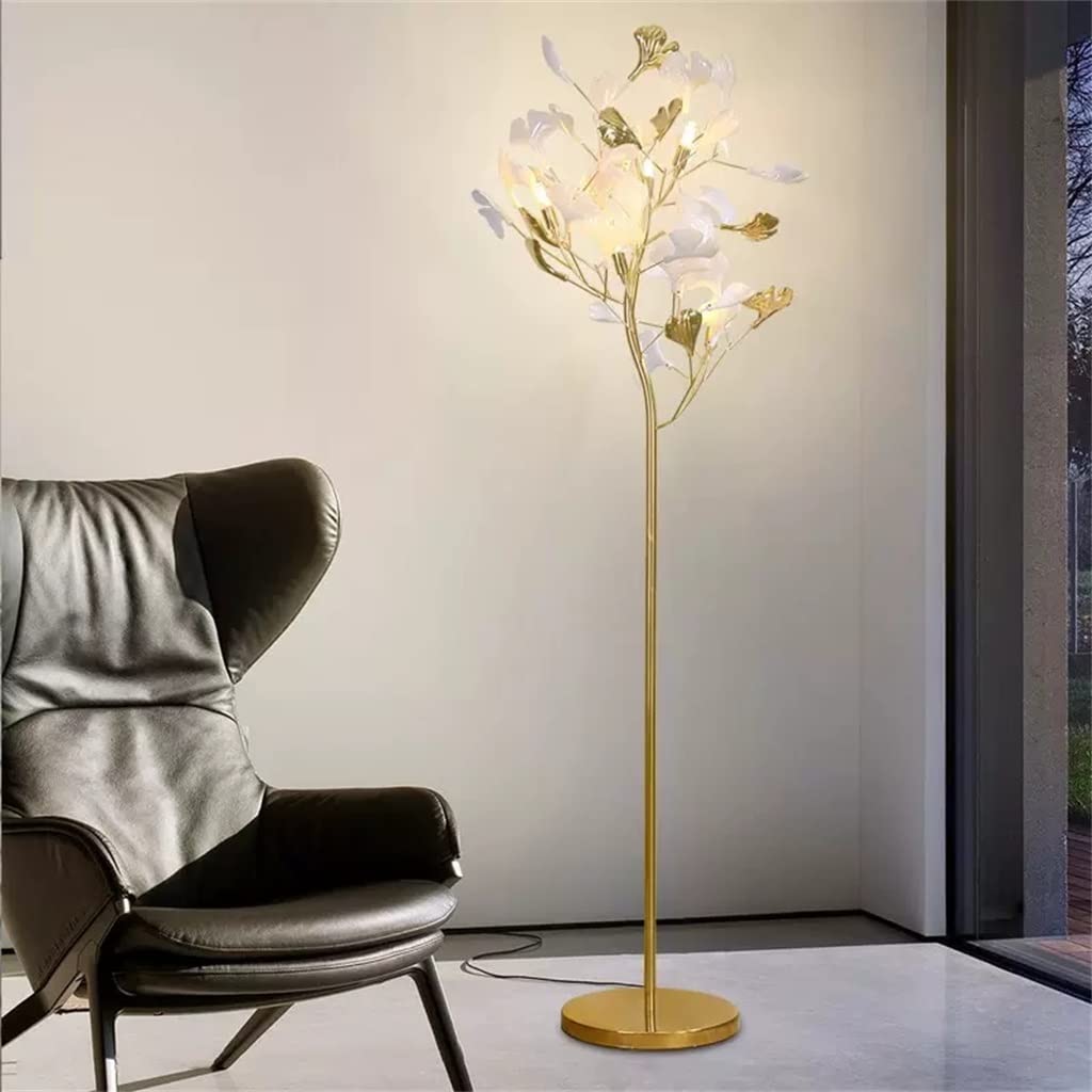Ginkgo Biloba Leaf Floor Lamp Bedside Lamp Homestay Living Room Sofa Vertical Desk Lamp