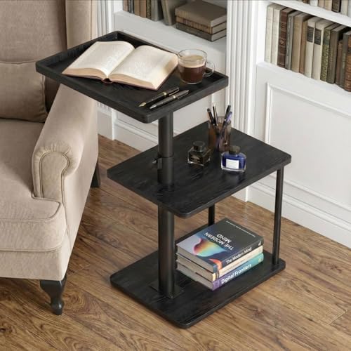 Faesun Swivel Side Table for Living Room & Bedroom