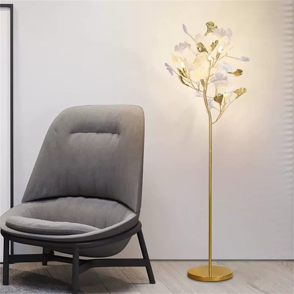 Ginkgo Biloba Leaf Floor Lamp Bedside Lamp Homestay Living Room Sofa Vertical Desk Lamp