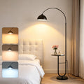 Arc Floor Lamp with Table,E26 Bulb Included