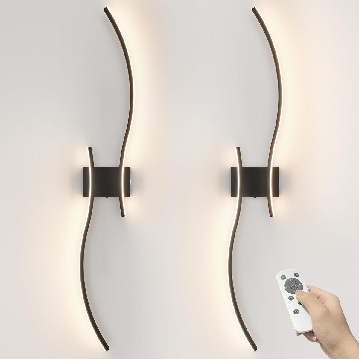 VOLISUN Rechargeable Dimmable Wall Sconces, Set of 2