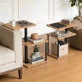 Faesun Swivel Side Table for Living Room & Bedroom