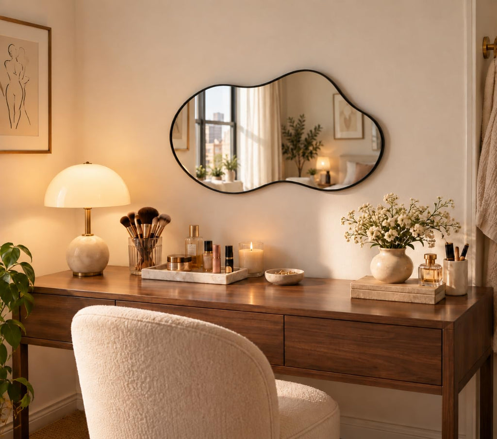 potijo Irregular Asymmetrical Decorative Wall Mirror