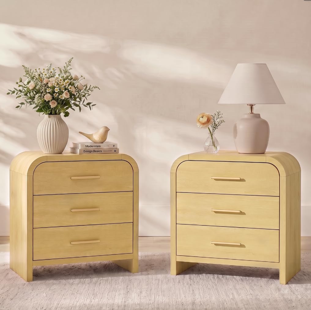 EliteSet Modern Nightstand for Bedroom & Living Room