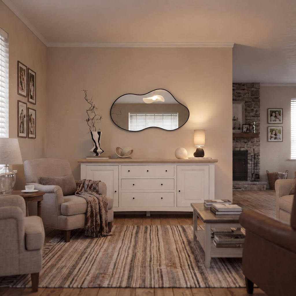 potijo Irregular Asymmetrical Decorative Wall Mirror