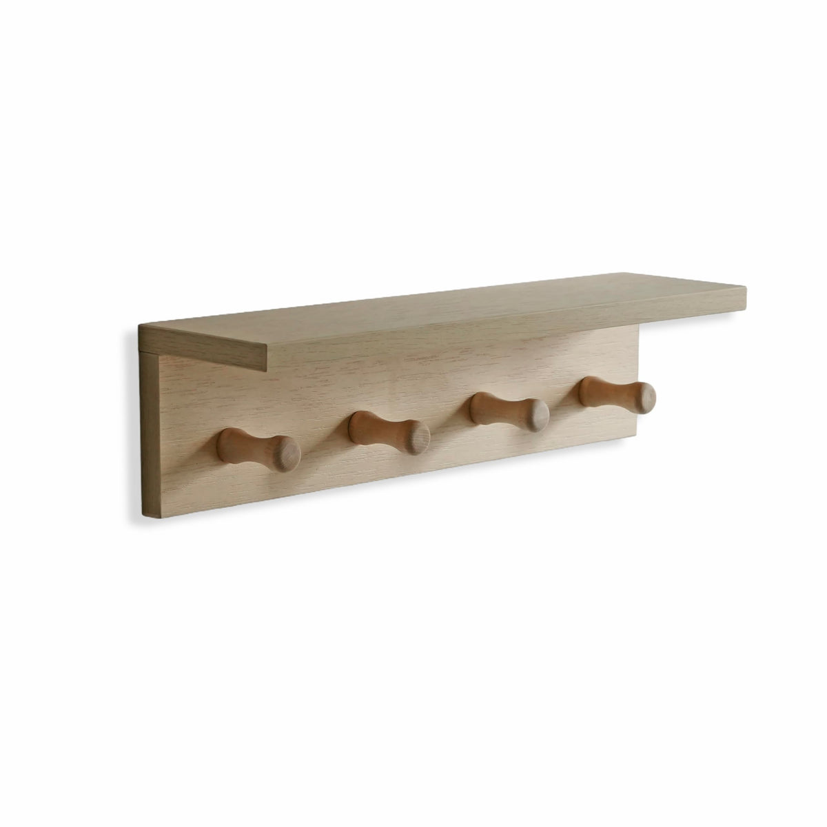 XAOMLP Wooden Wall-Mounted Coat Rack with Hooks