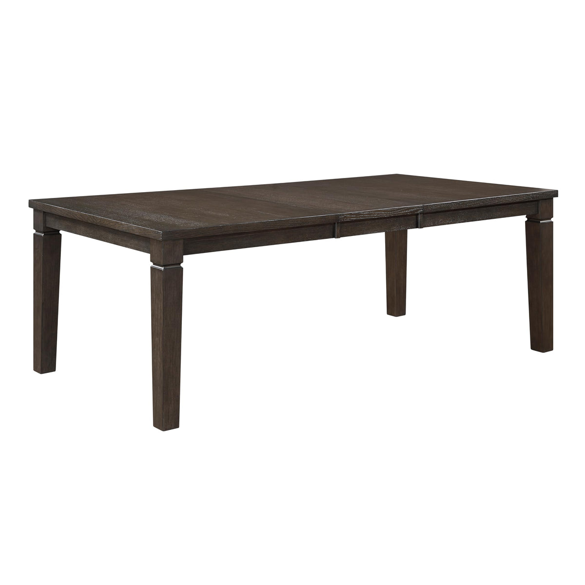 6pc Dining Set Dark Espresso Table with Extension Leaf Bench Chairs Comfortable Seats Wooden Dining Furniture