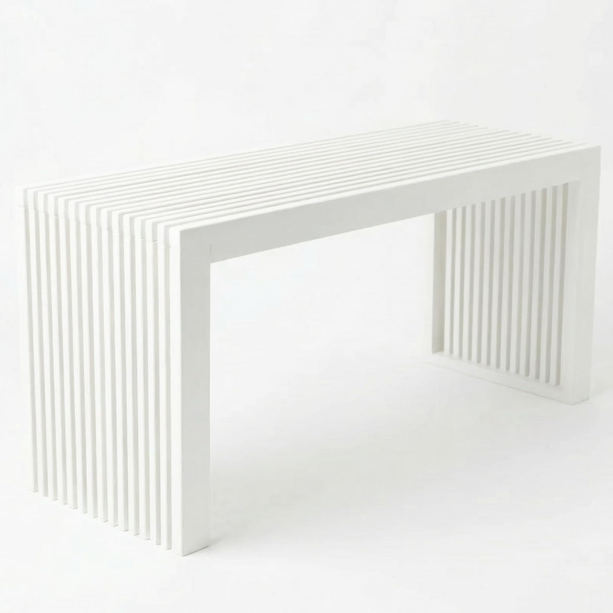 SWEVEN Modern Bamboo Wood Storage Bench for Entryway