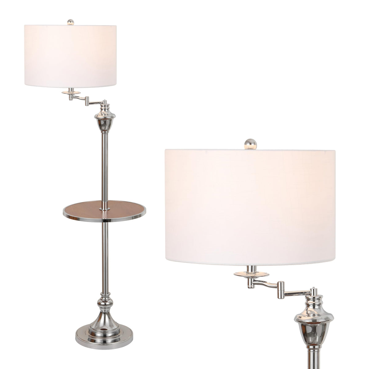JONATHAN Y Metal & Glass LED Table and Floor Lamps