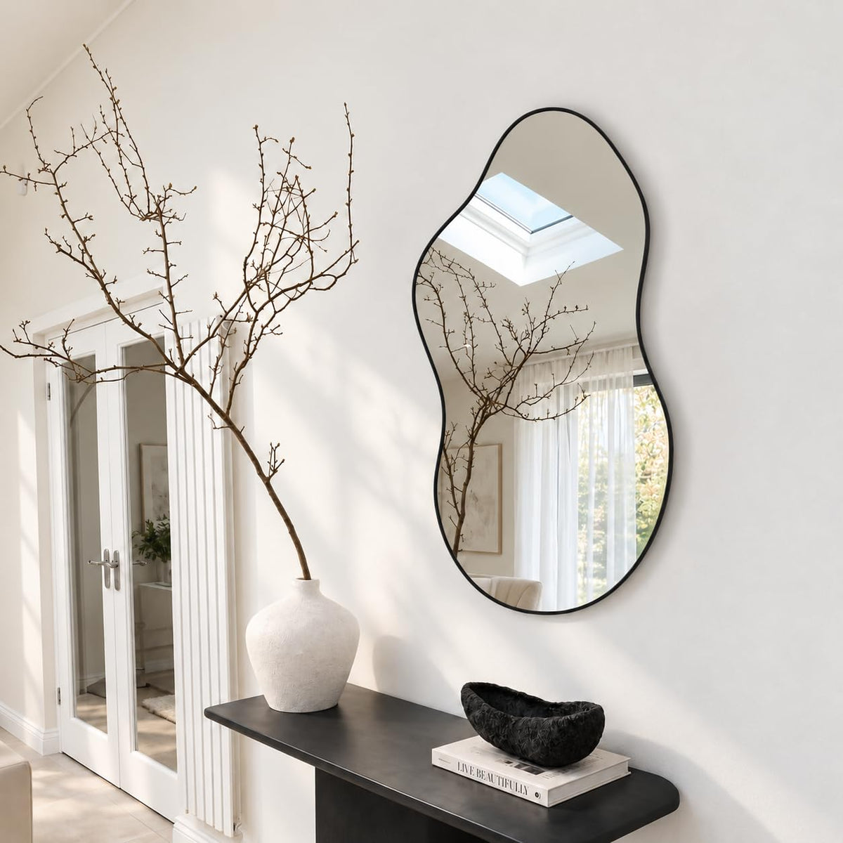 potijo Irregular Asymmetrical Decorative Wall Mirror
