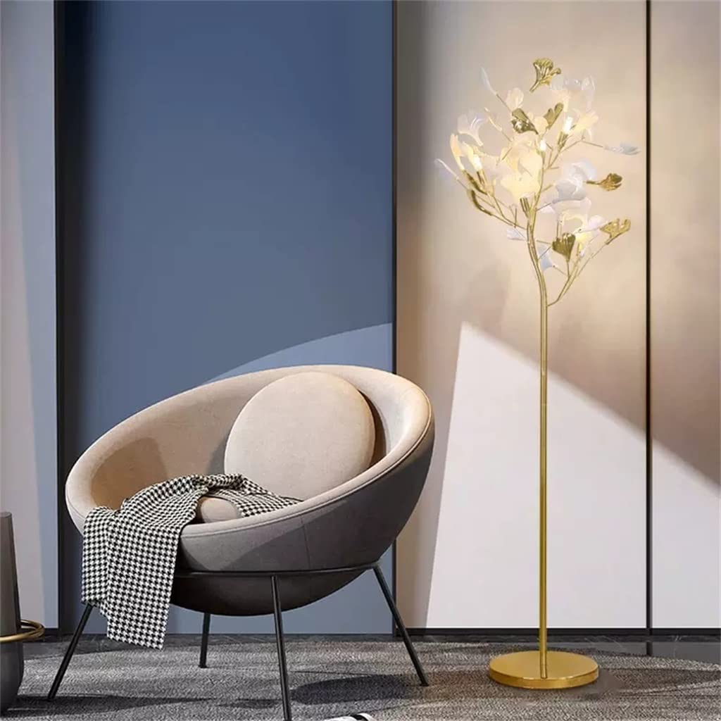 Ginkgo Biloba Leaf Floor Lamp Bedside Lamp Homestay Living Room Sofa Vertical Desk Lamp