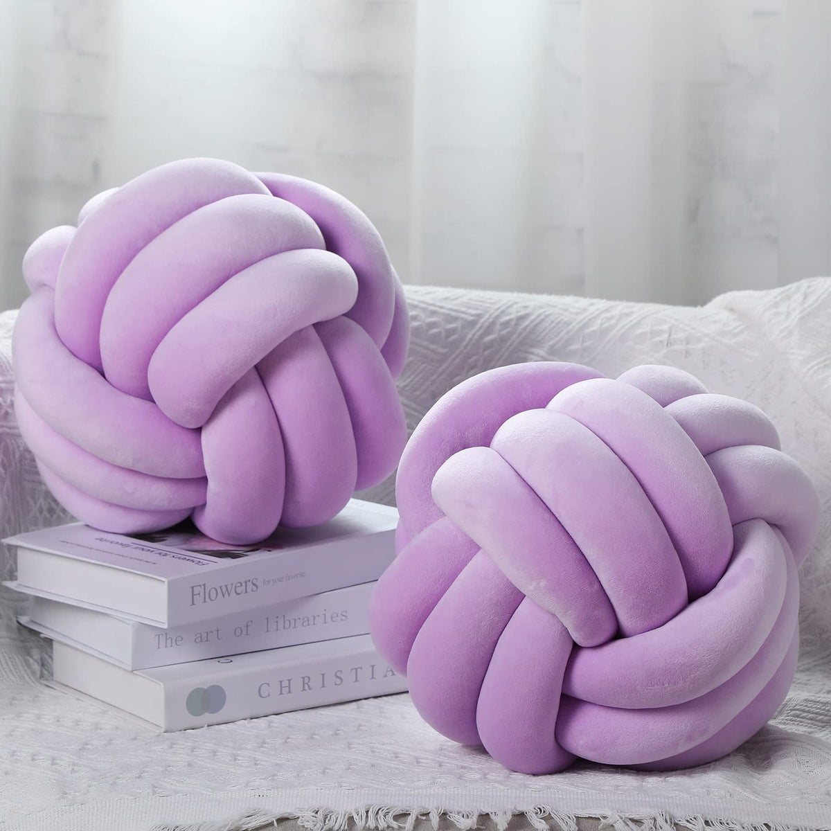 Namalu Decorative Knot Throw Pillows, Set of 2