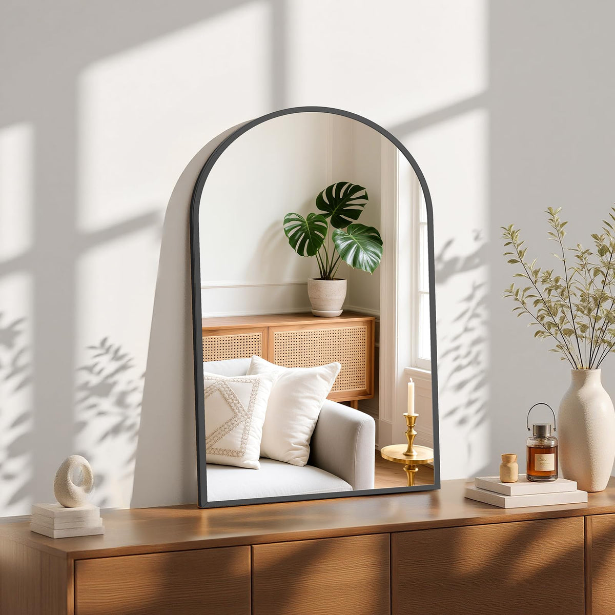 Sweetcrispy Decorative Bathroom Wall Mirror for Home Decor