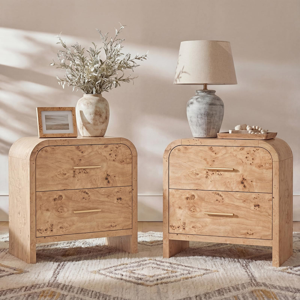 EliteSet Modern Nightstand for Bedroom & Living Room