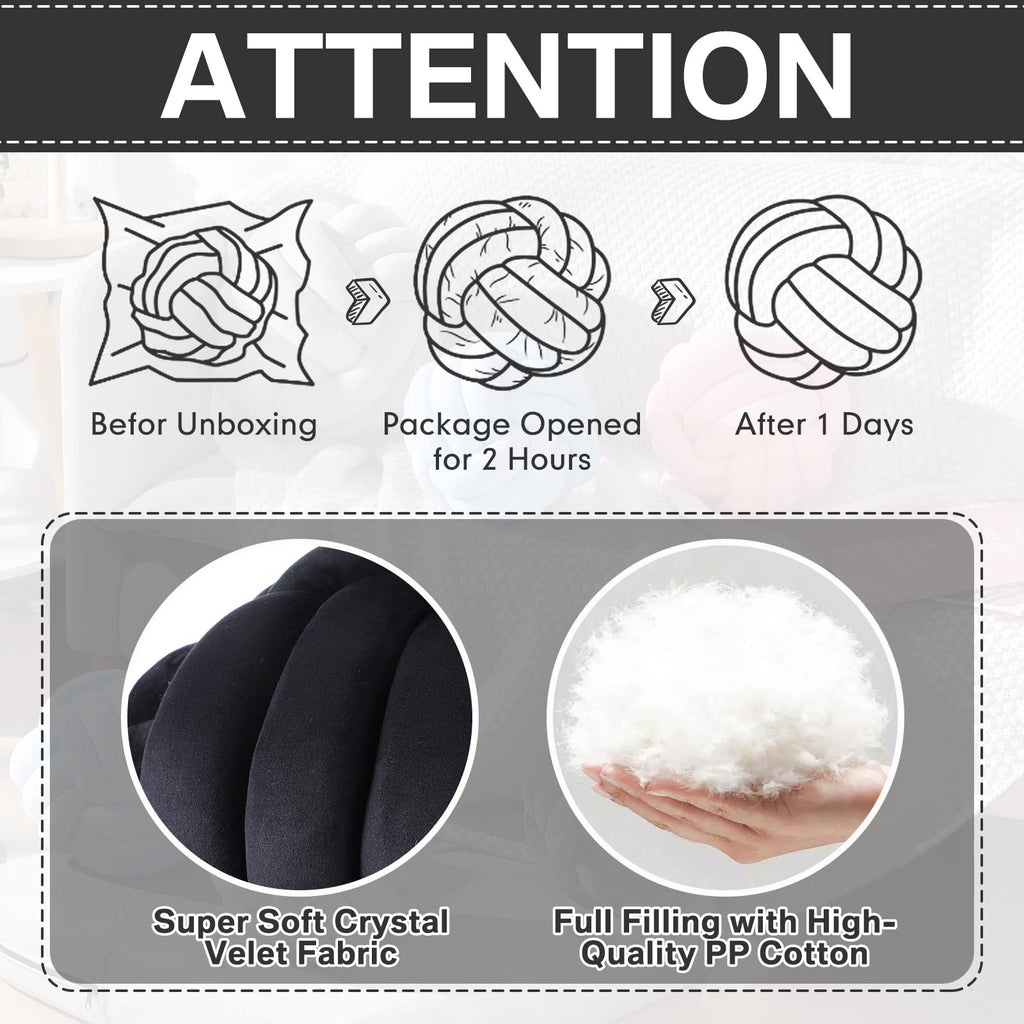 Namalu Decorative Knot Throw Pillows, Set of 2