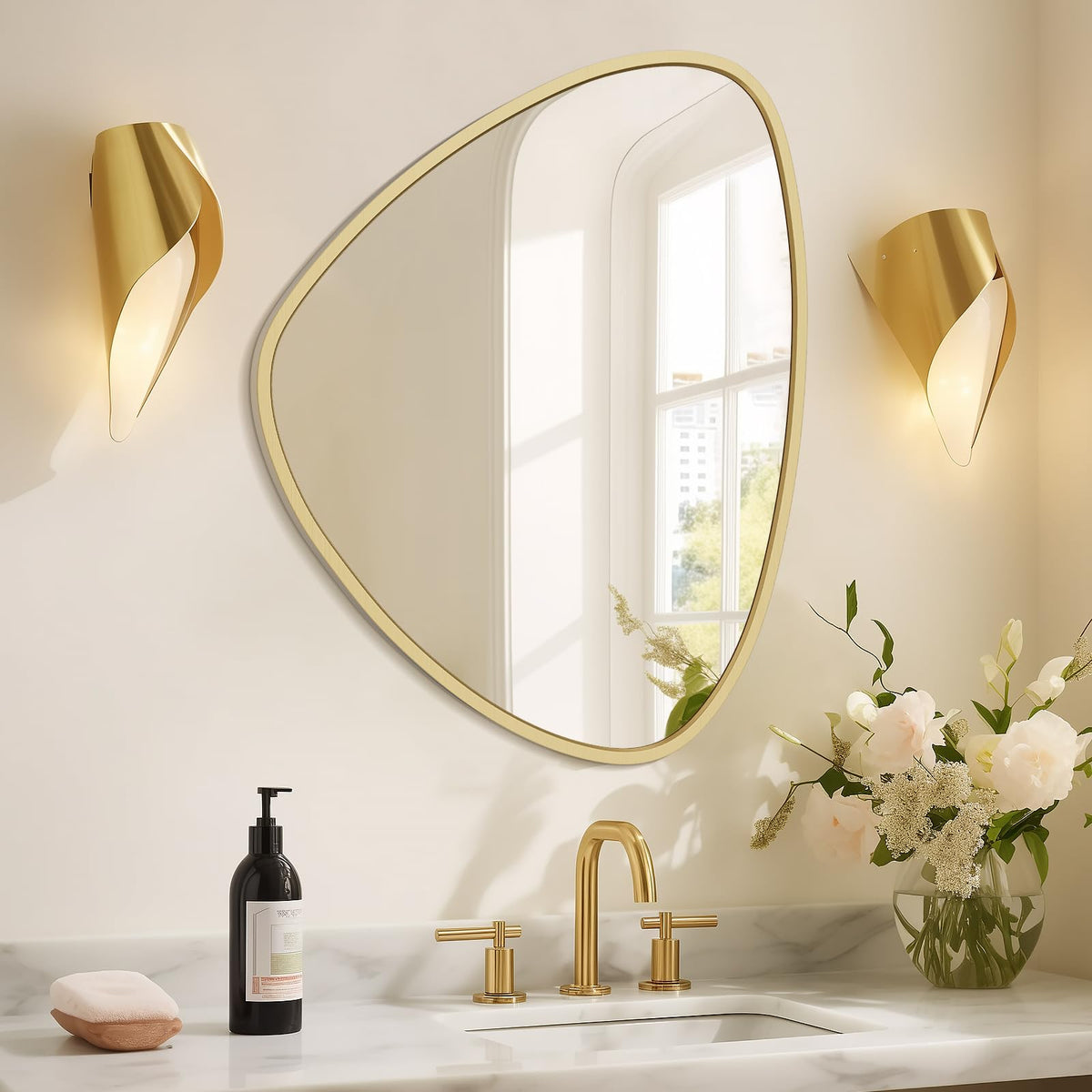 WallBeyond Cobblestone Decorative Wall Mirror