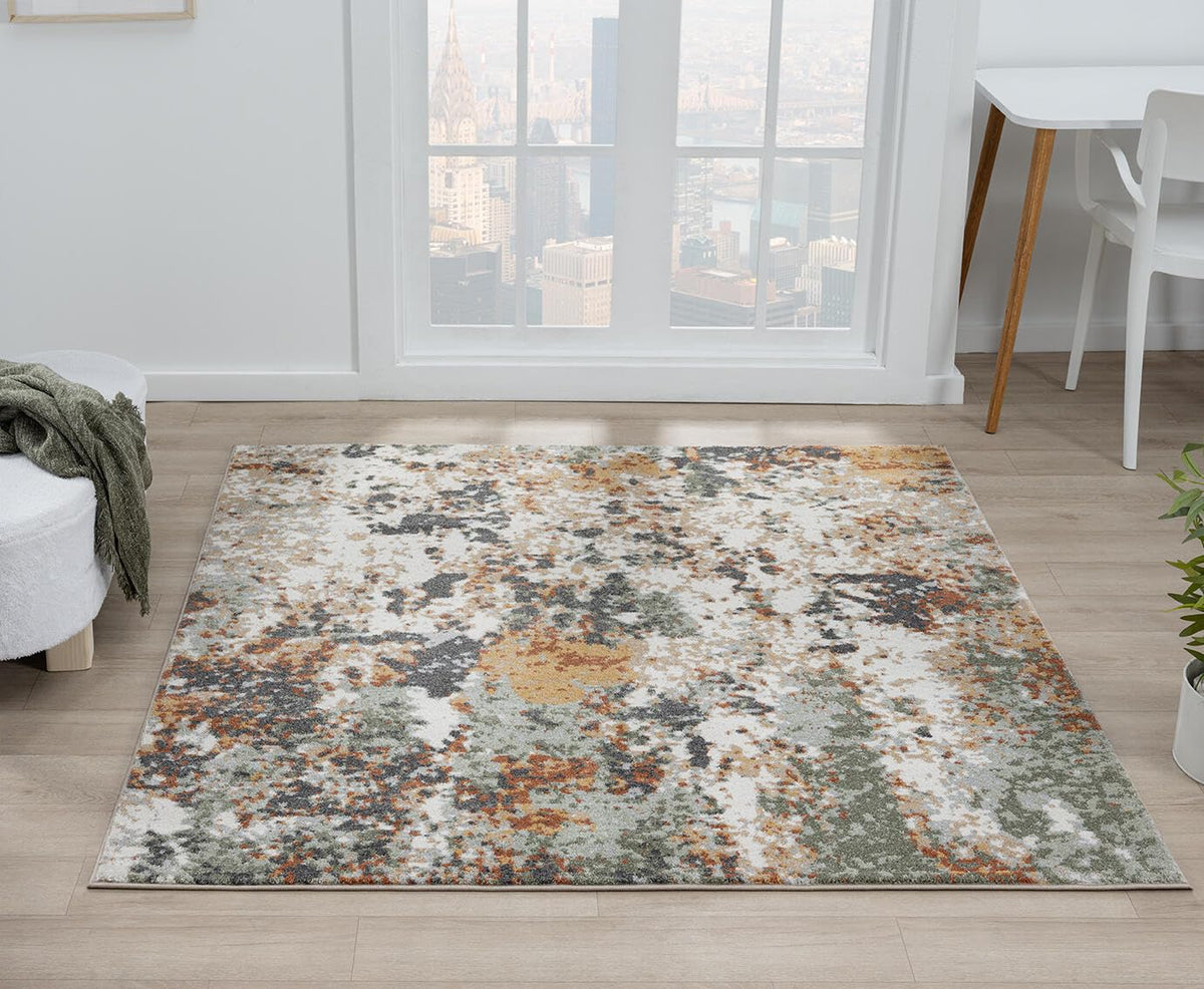 Keen Home Design 8x10 Non-Shedding Abstract Area Rug