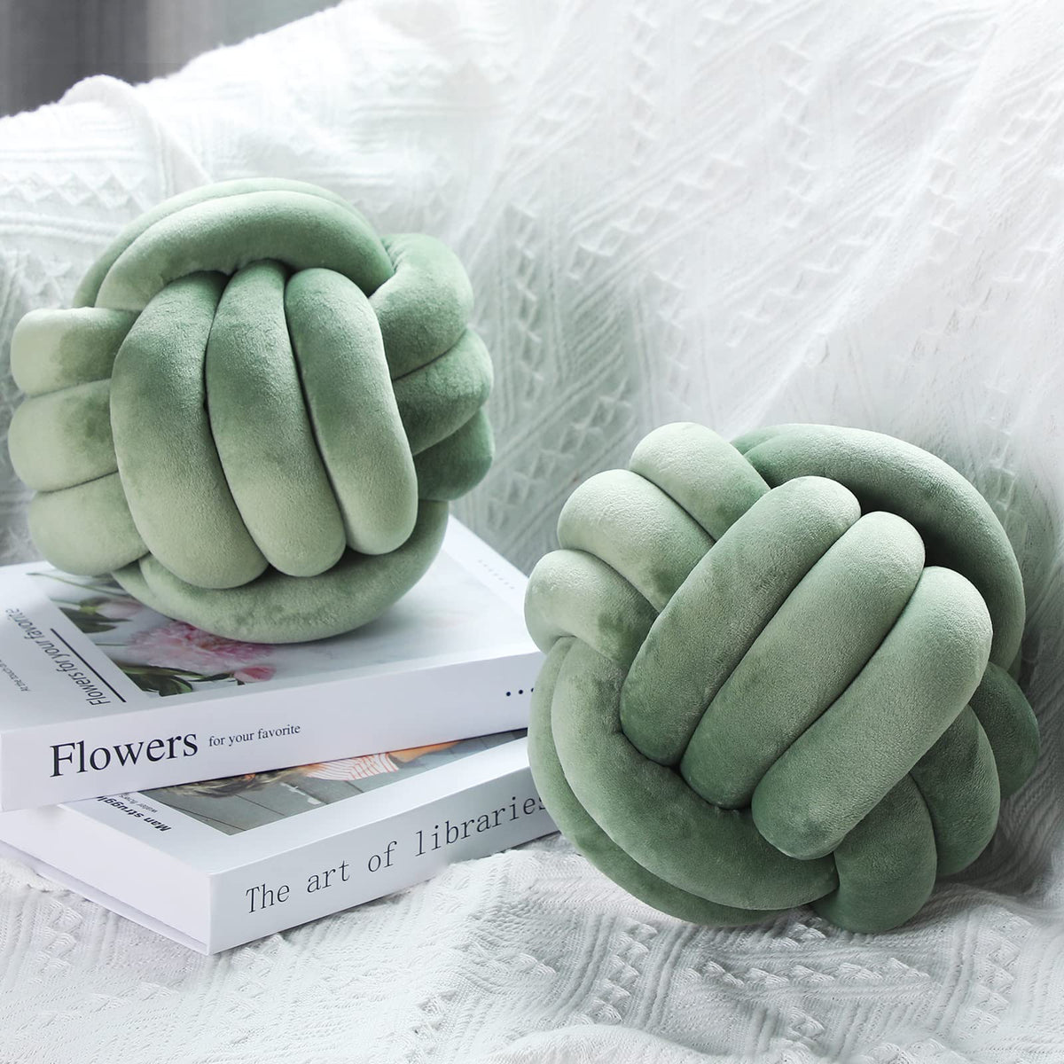 Namalu Decorative Knot Throw Pillows, Set of 2