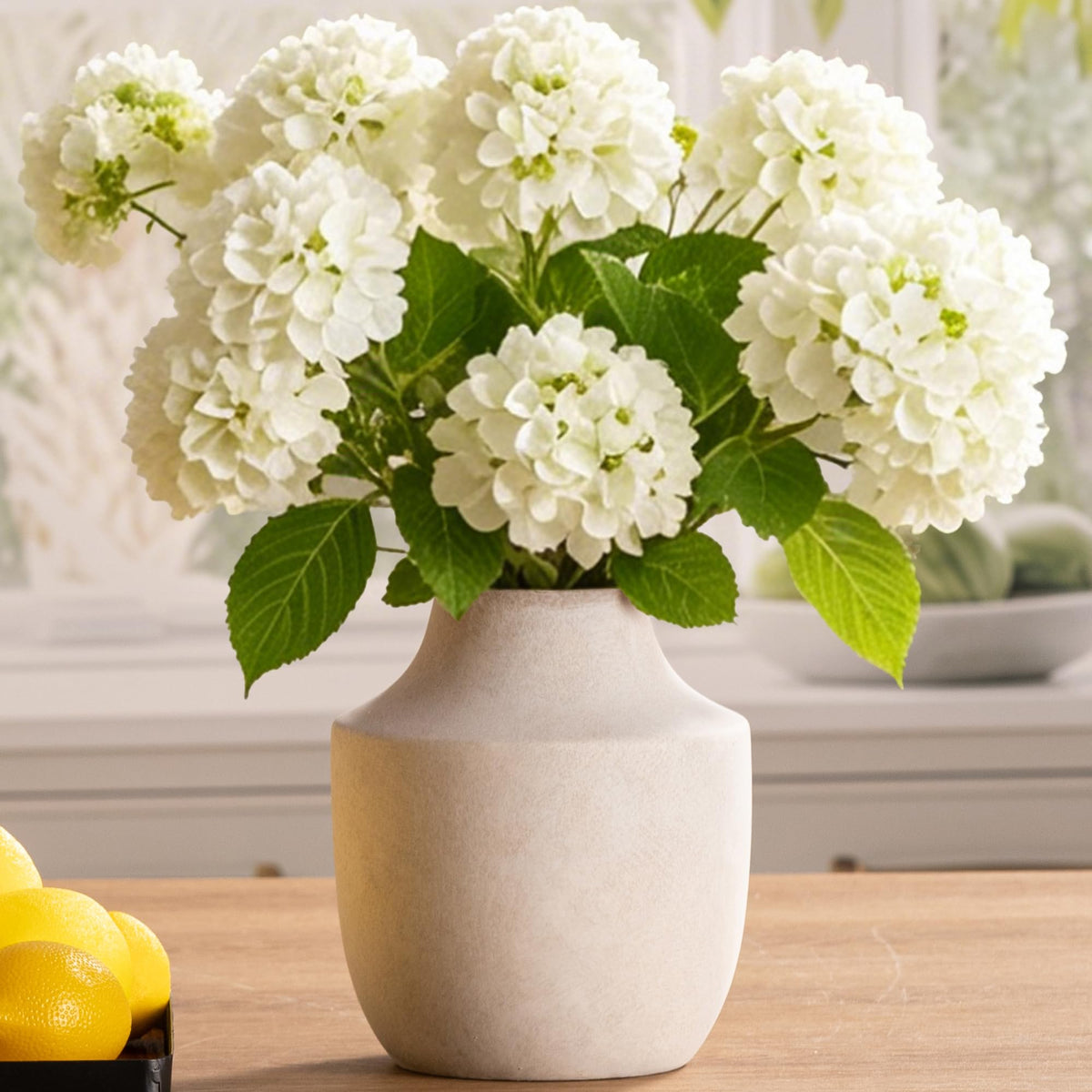 Mitt&Ditt Rustic Terracotta Ceramic Flower Vase with Handles