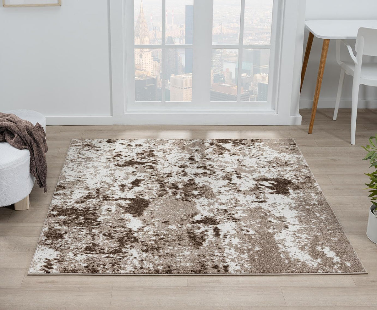 Keen Home Design 8x10 Non-Shedding Abstract Area Rug