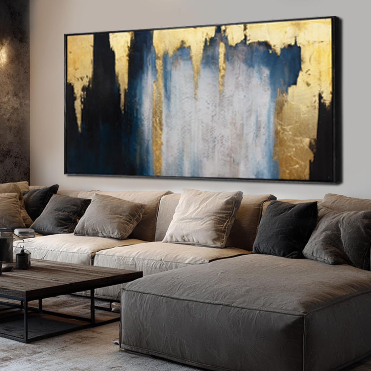 WINKAILIN Large Abstract Floral Canvas Wall Art Decor