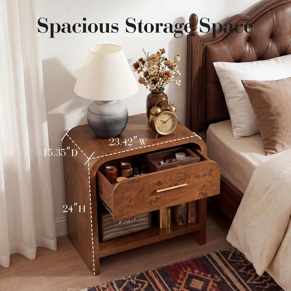 EliteSet Modern Nightstand for Bedroom & Living Room