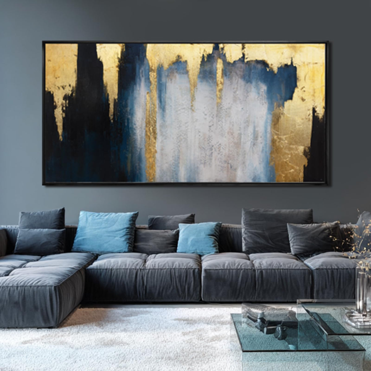 WINKAILIN Large Abstract Floral Canvas Wall Art Decor