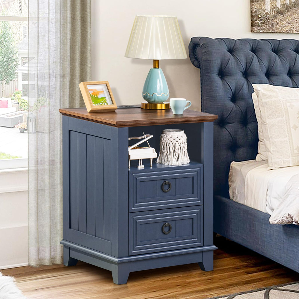 Joaxswe Nightstands with Drawers for Bedroom & Living Room