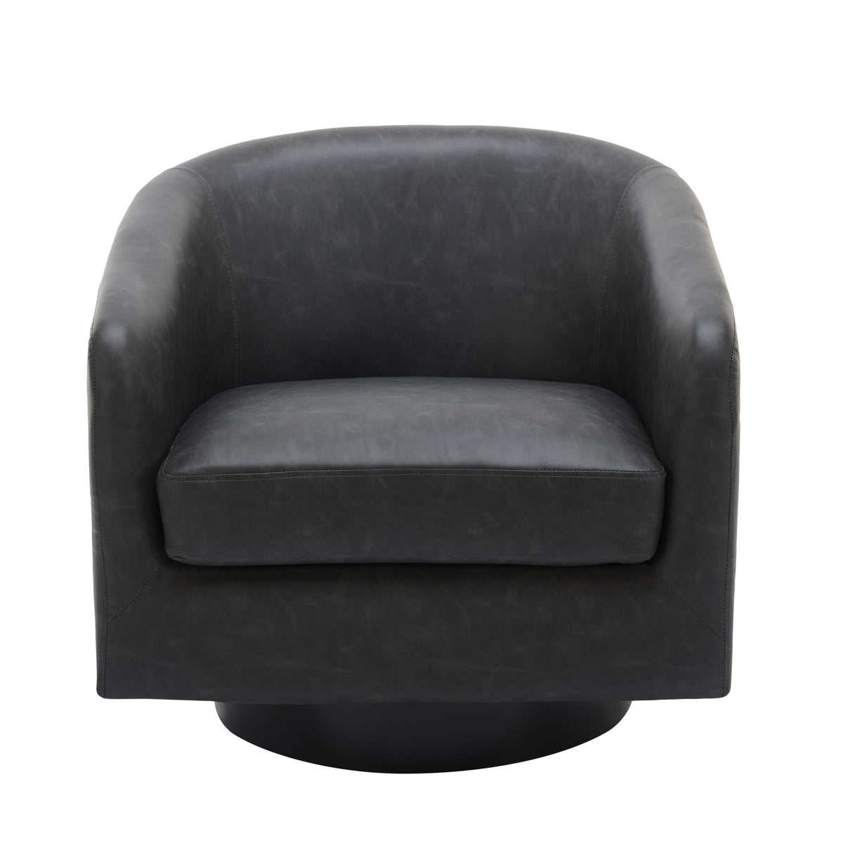 UIXE Swivel Barrel Accent Armchair for Living Room