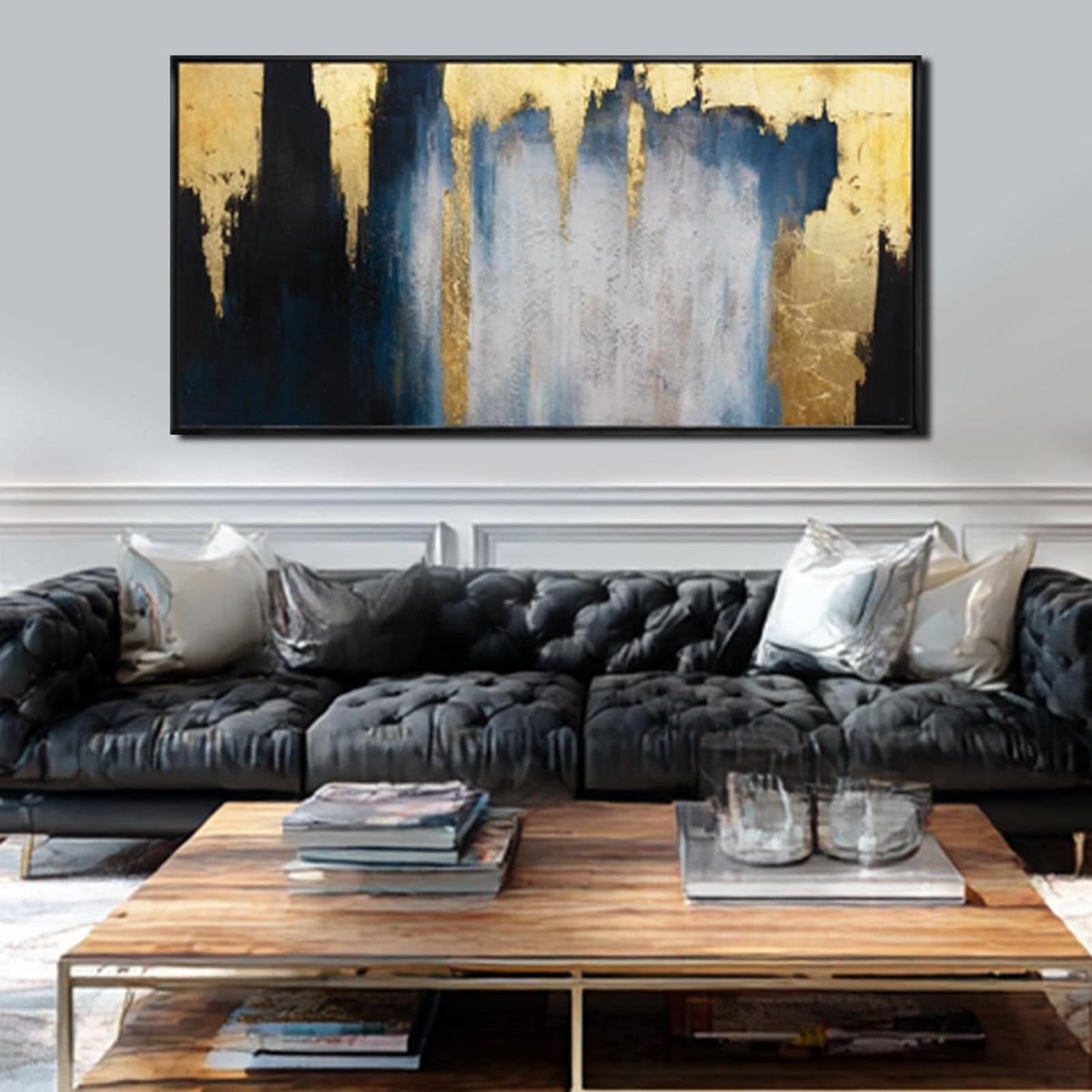 WINKAILIN Large Abstract Floral Canvas Wall Art Decor