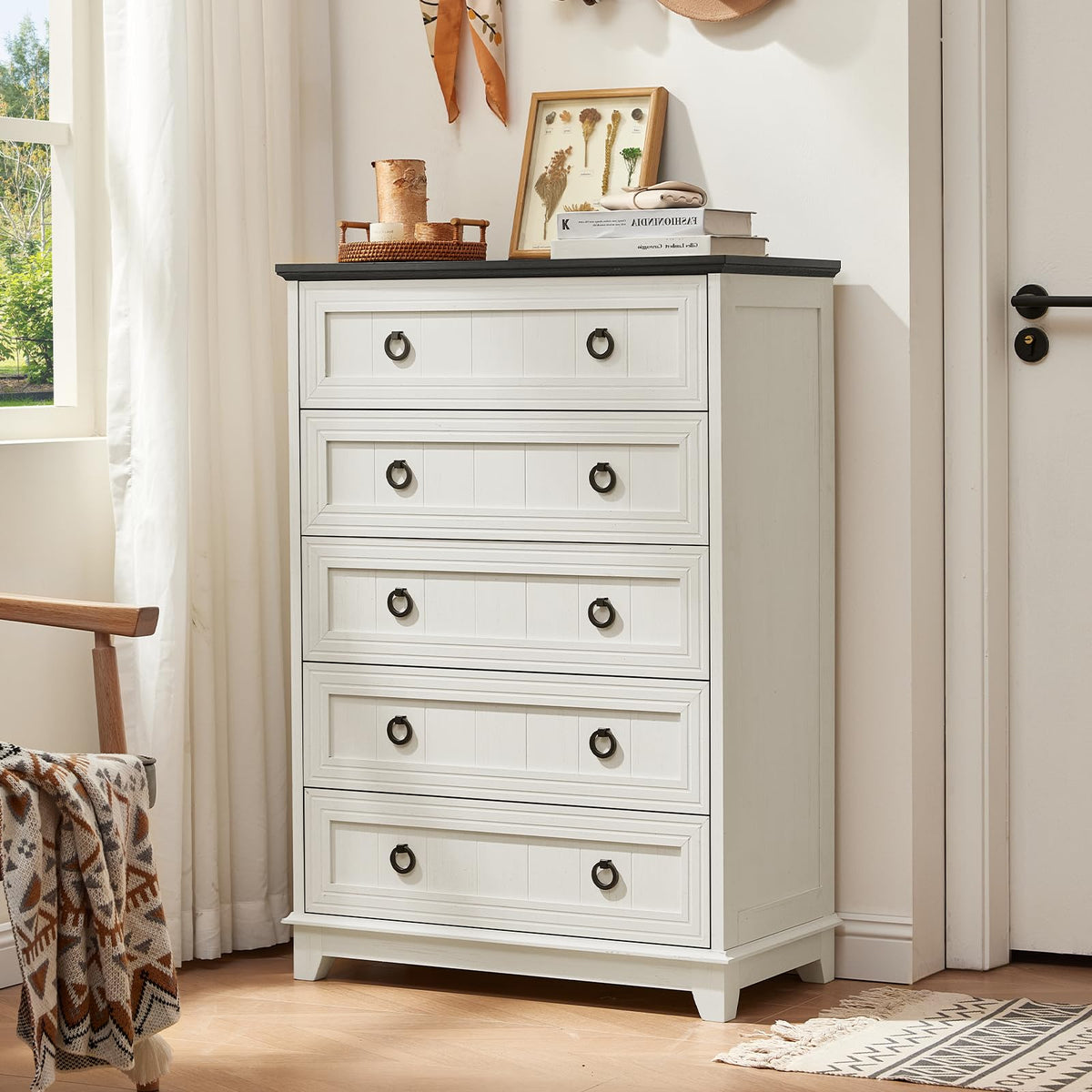 Joaxswe Nightstands with Drawers for Bedroom & Living Room