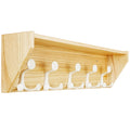 SKOLOO Heavy-Duty Wall-Mounted Coat Rack with Shelf