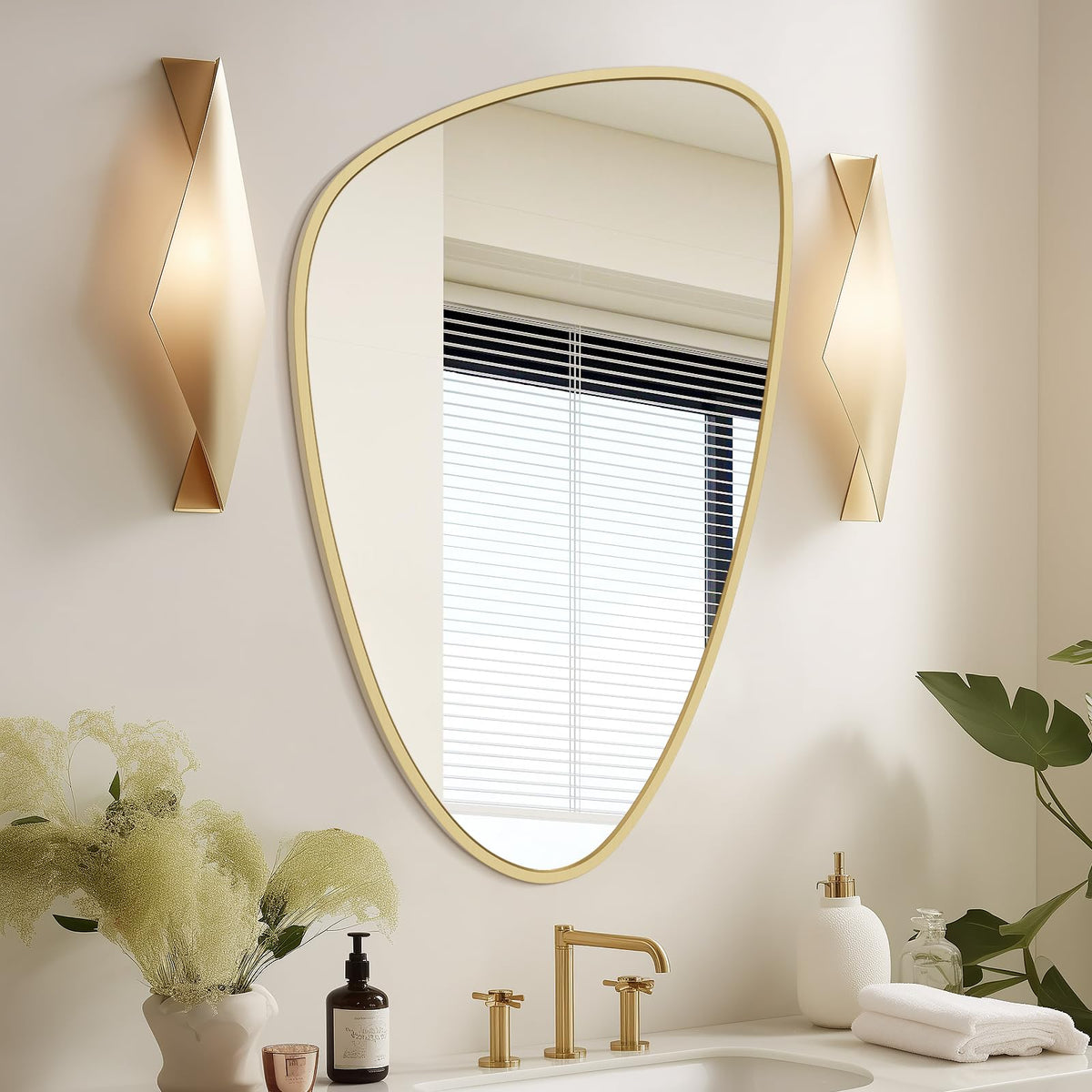 WallBeyond Cobblestone Decorative Wall Mirror
