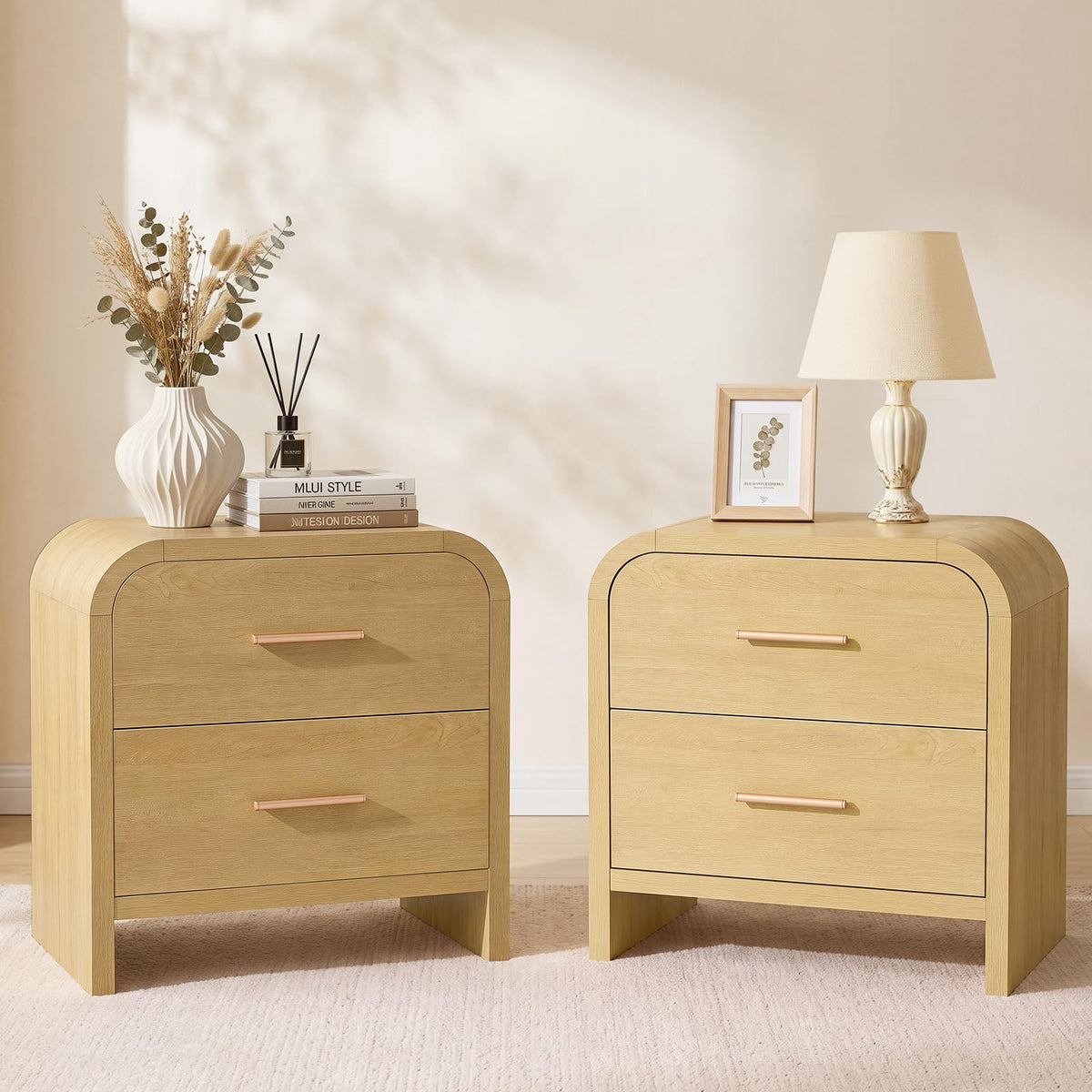 EliteSet Modern Nightstand for Bedroom & Living Room