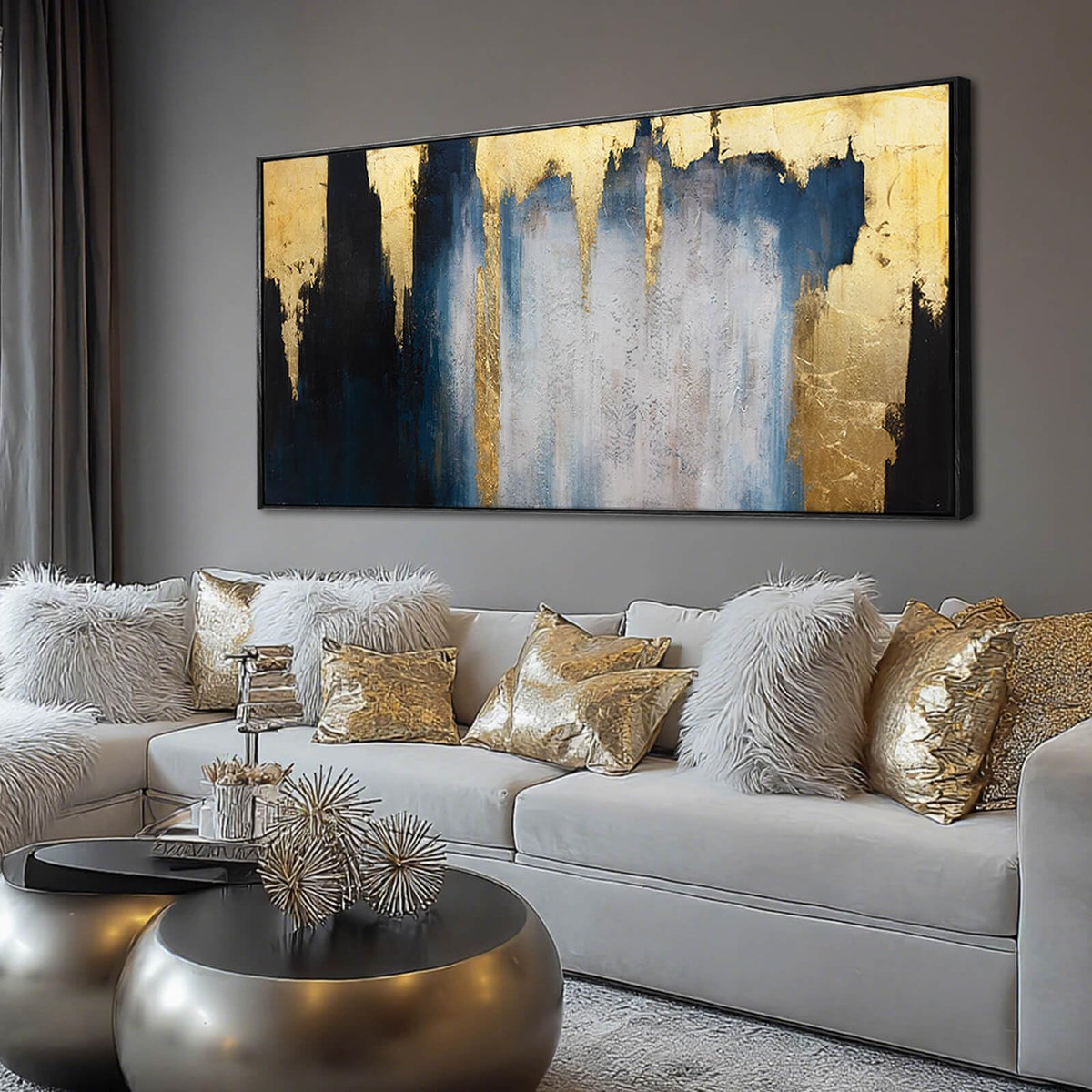 WINKAILIN Large Abstract Floral Canvas Wall Art Decor