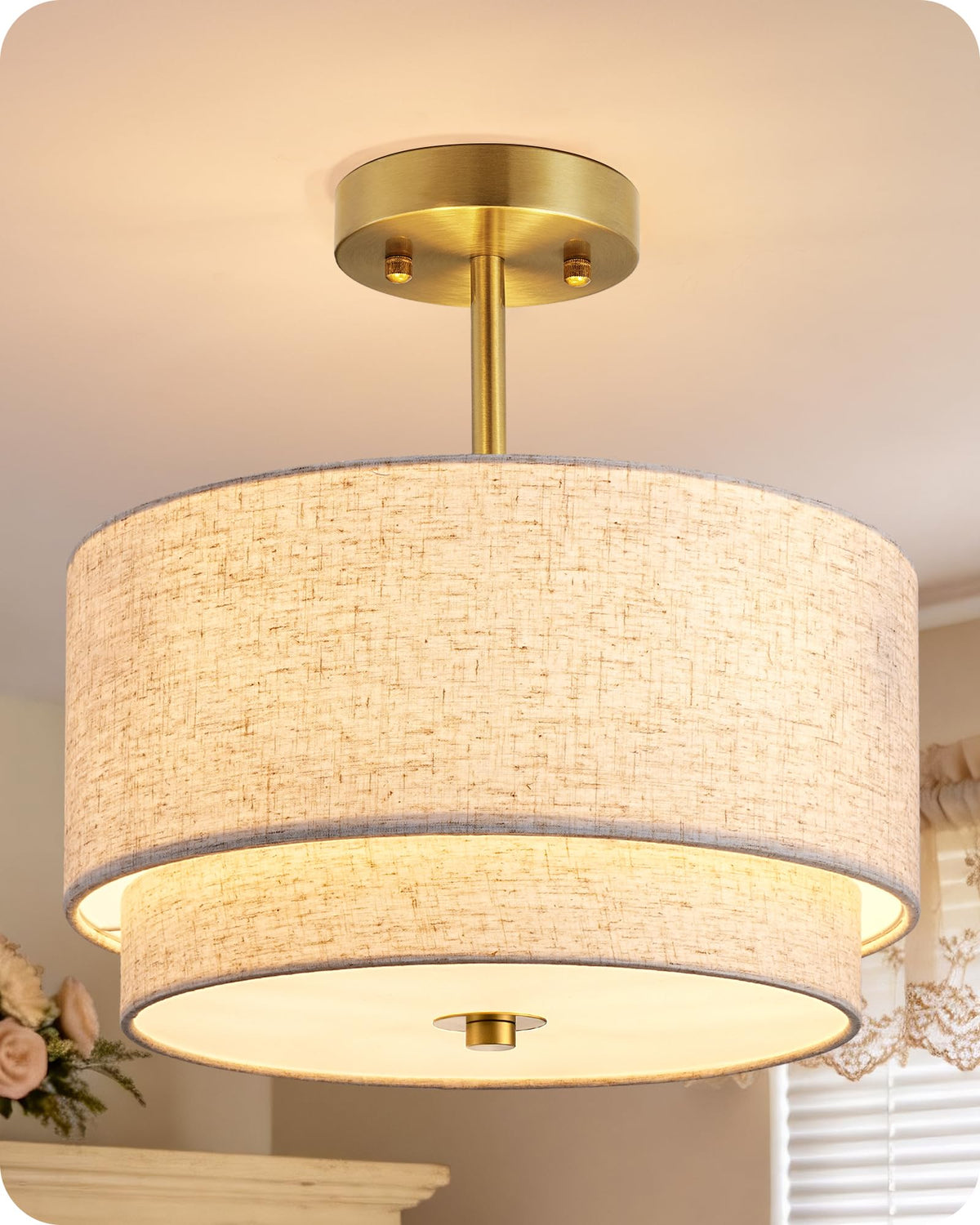 EDISHINE HFCL13CDE Ceiling Light Fixture for Home Lighting