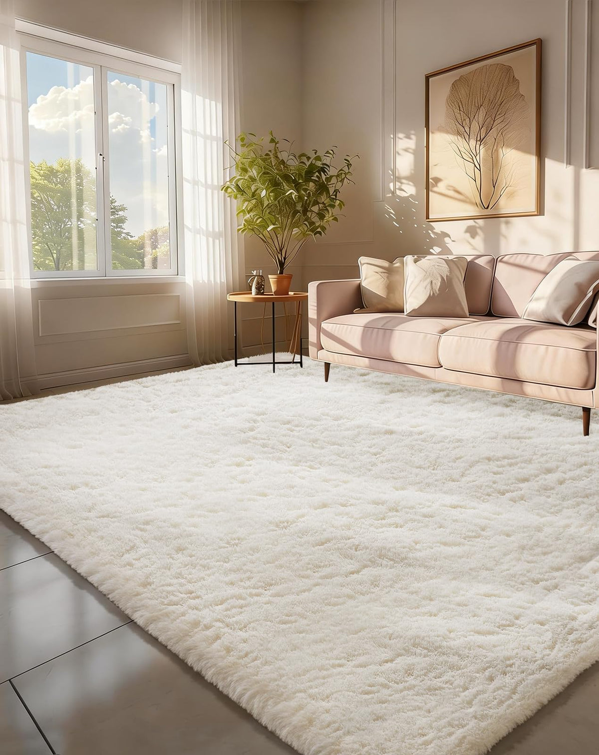 Ophanie Soft Area Rug for Bedroom and Living Room
