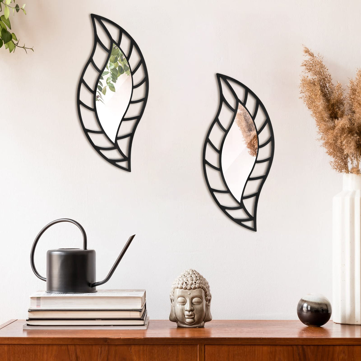 Roowest Decorative Wall Mirror Set for Home Decor, 2 Pieces
