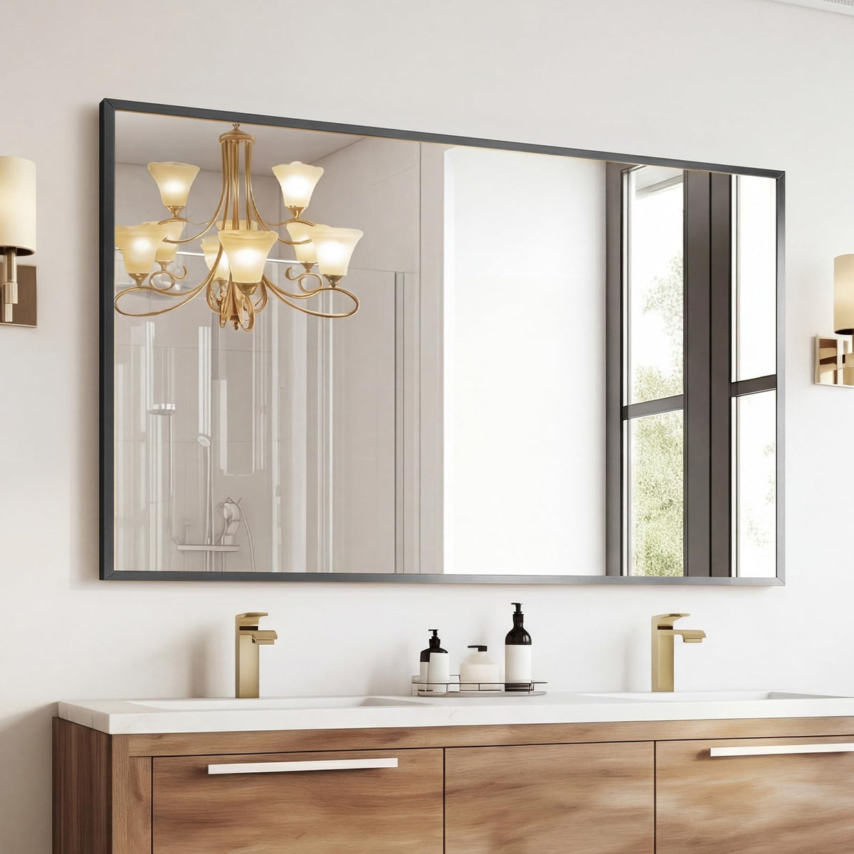 Sweetcrispy Decorative Bathroom Wall Mirror for Home Decor