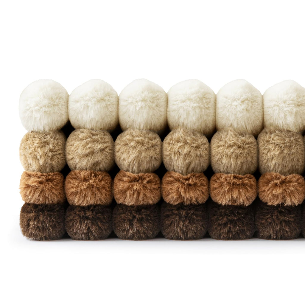 MIULEE Faux Fur Plush Decorative Throw Pillow Covers