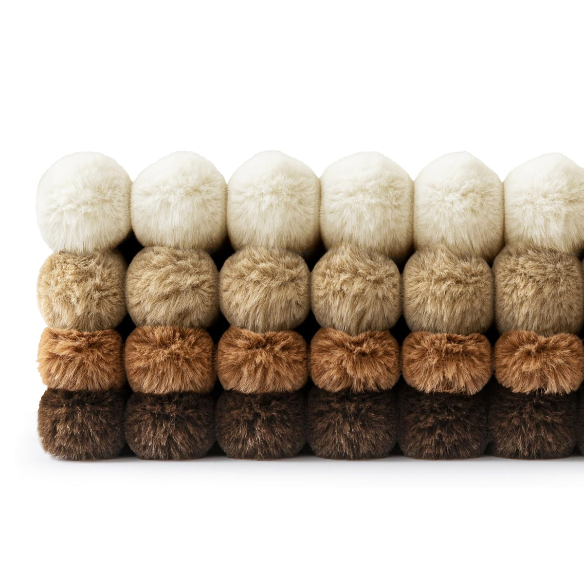 MIULEE Faux Fur Plush Decorative Throw Pillow Covers