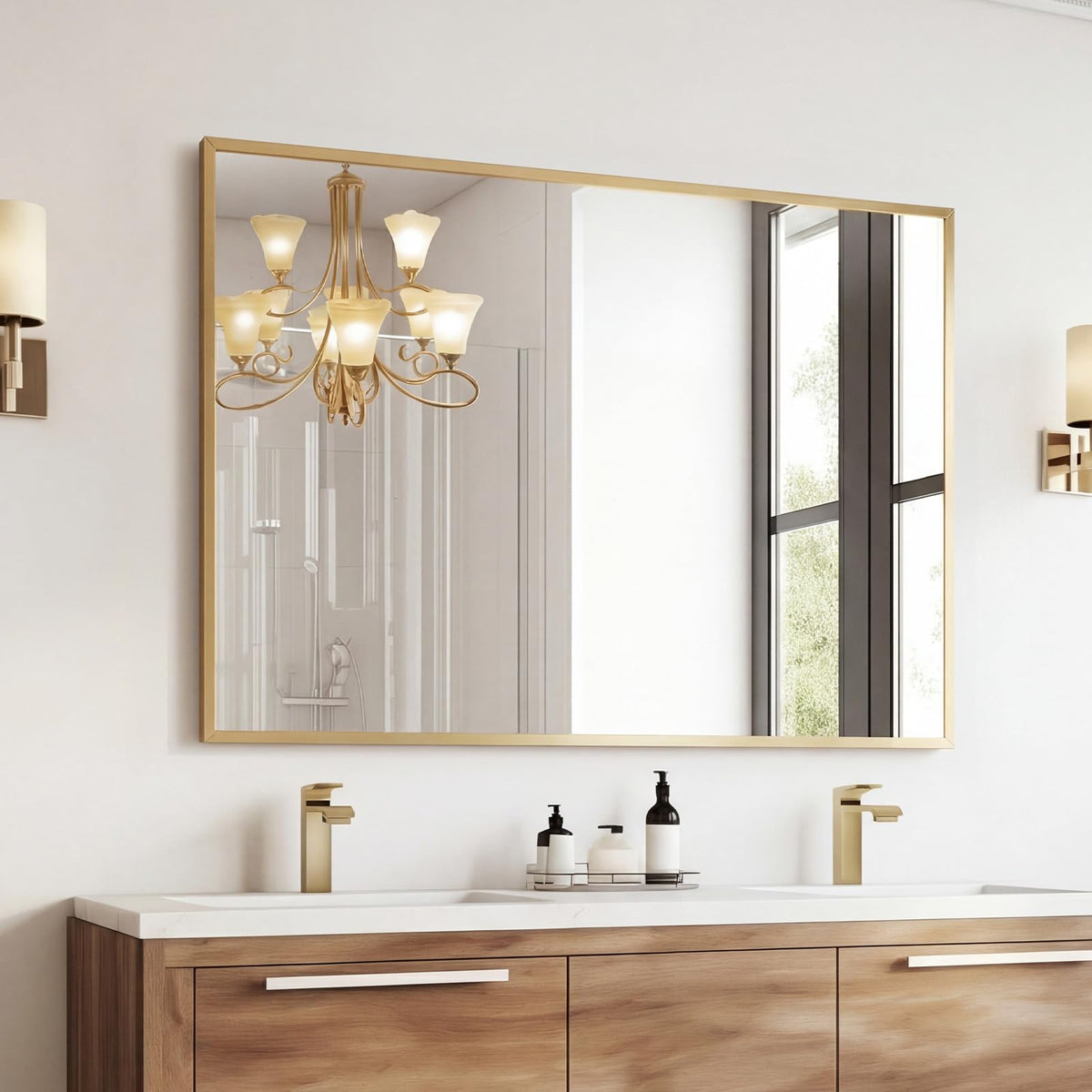 Sweetcrispy Decorative Bathroom Wall Mirror for Home Decor