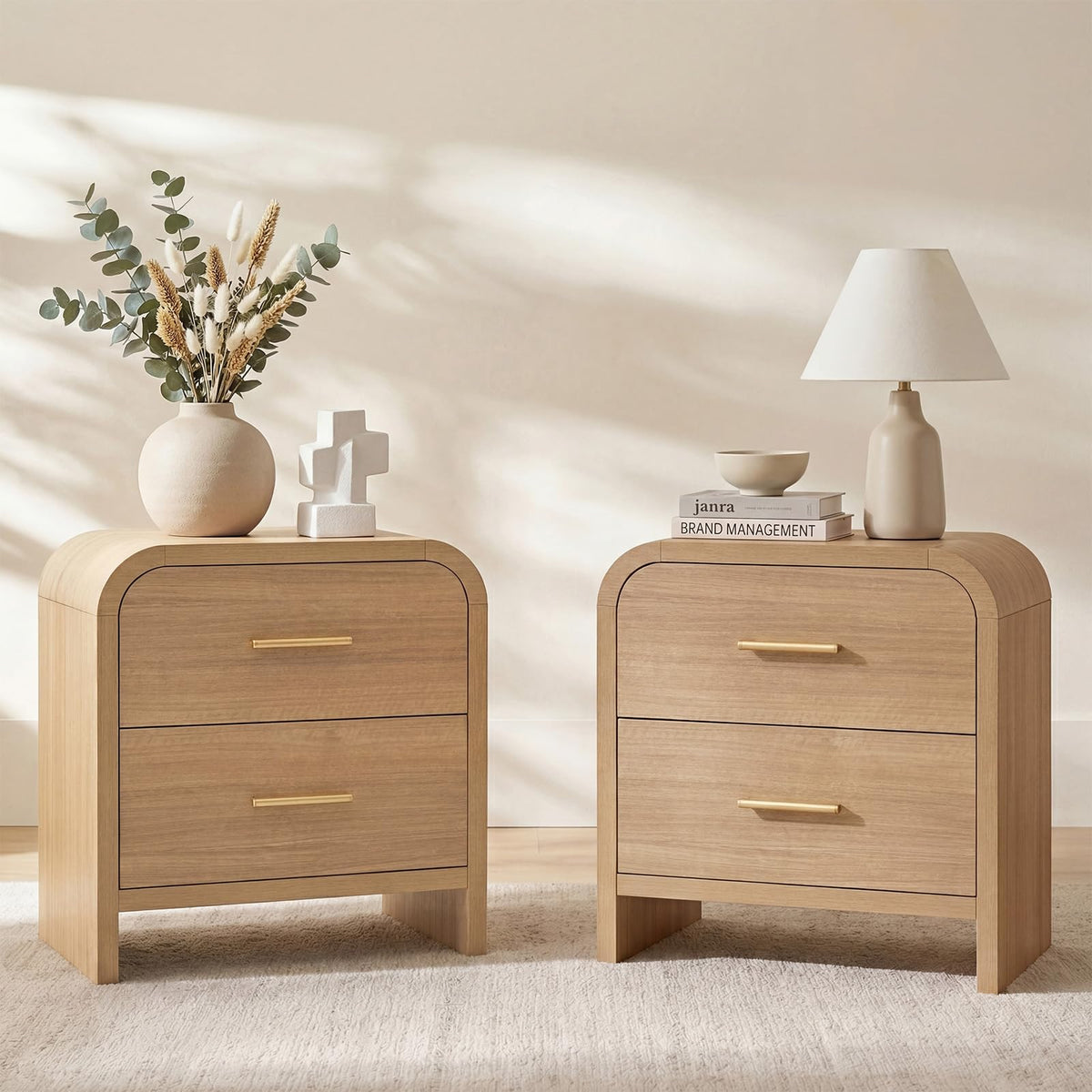 EliteSet Modern Nightstand for Bedroom & Living Room