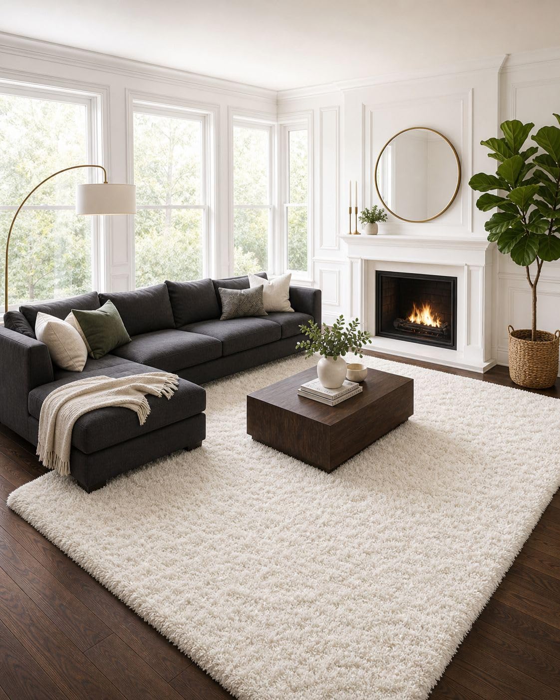 Ophanie Soft Area Rug for Bedroom and Living Room