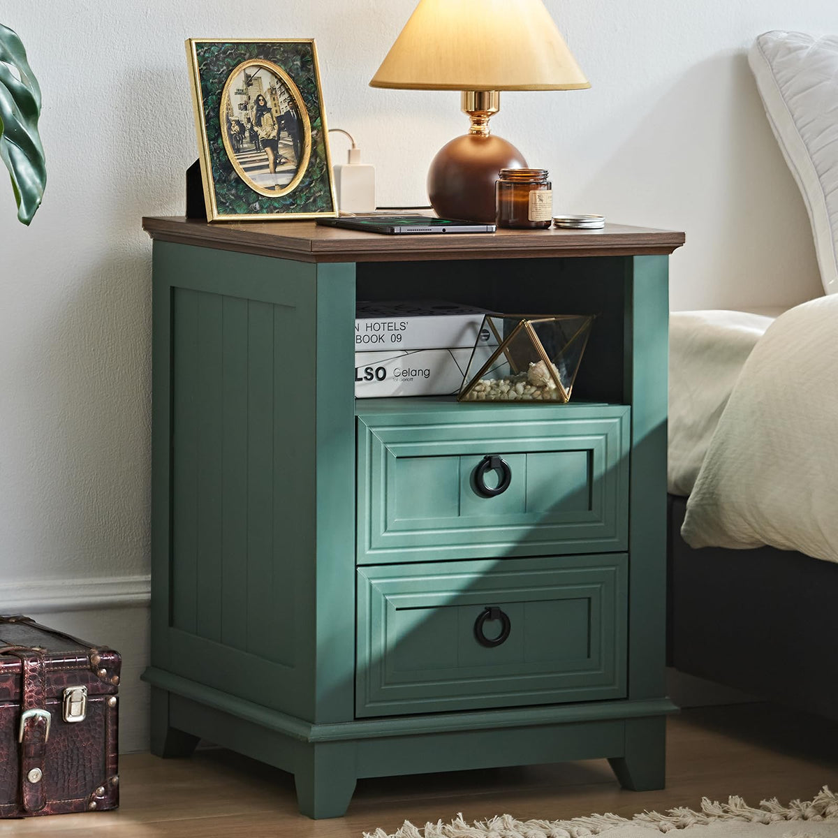 Joaxswe Nightstands with Drawers for Bedroom & Living Room