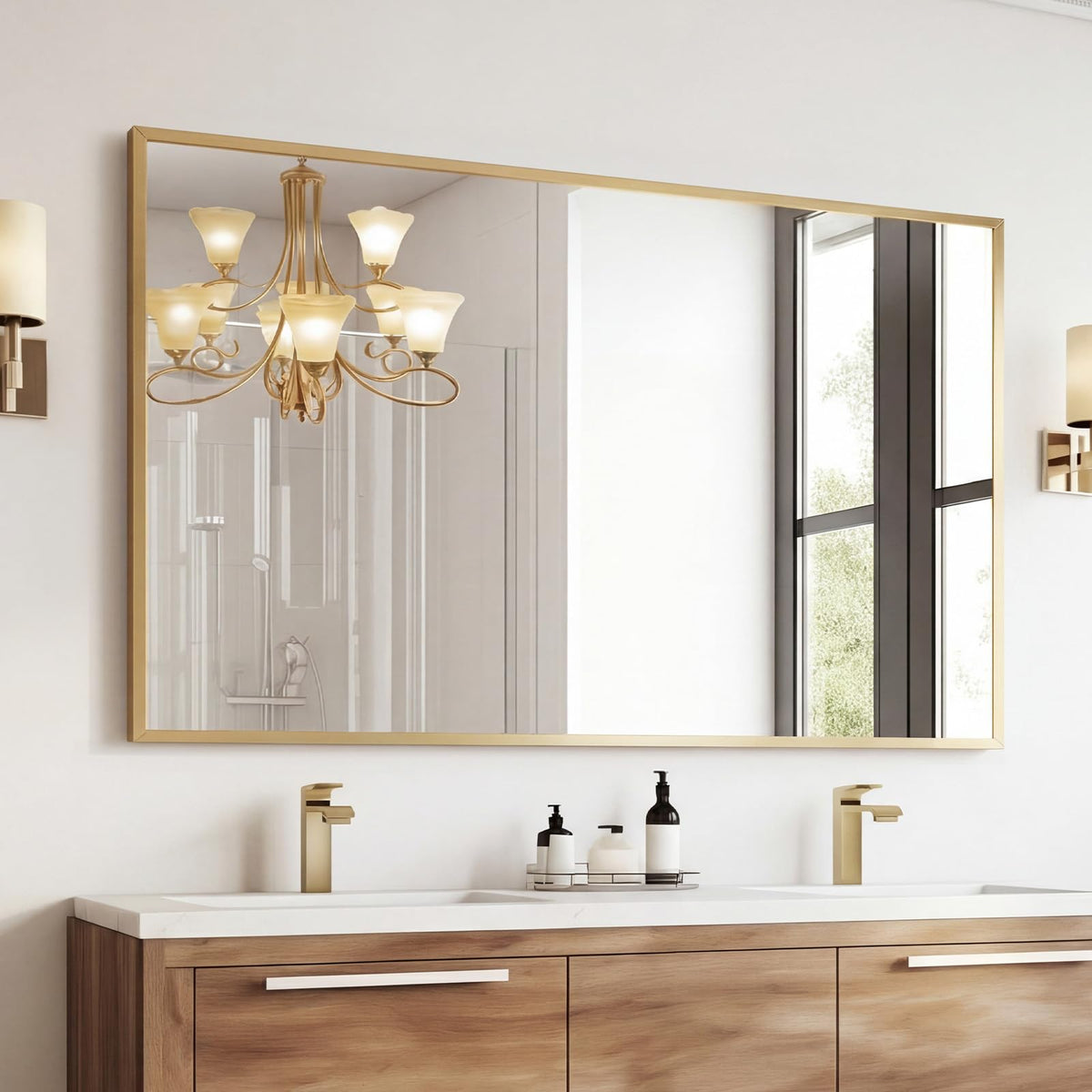 Sweetcrispy Decorative Bathroom Wall Mirror for Home Decor