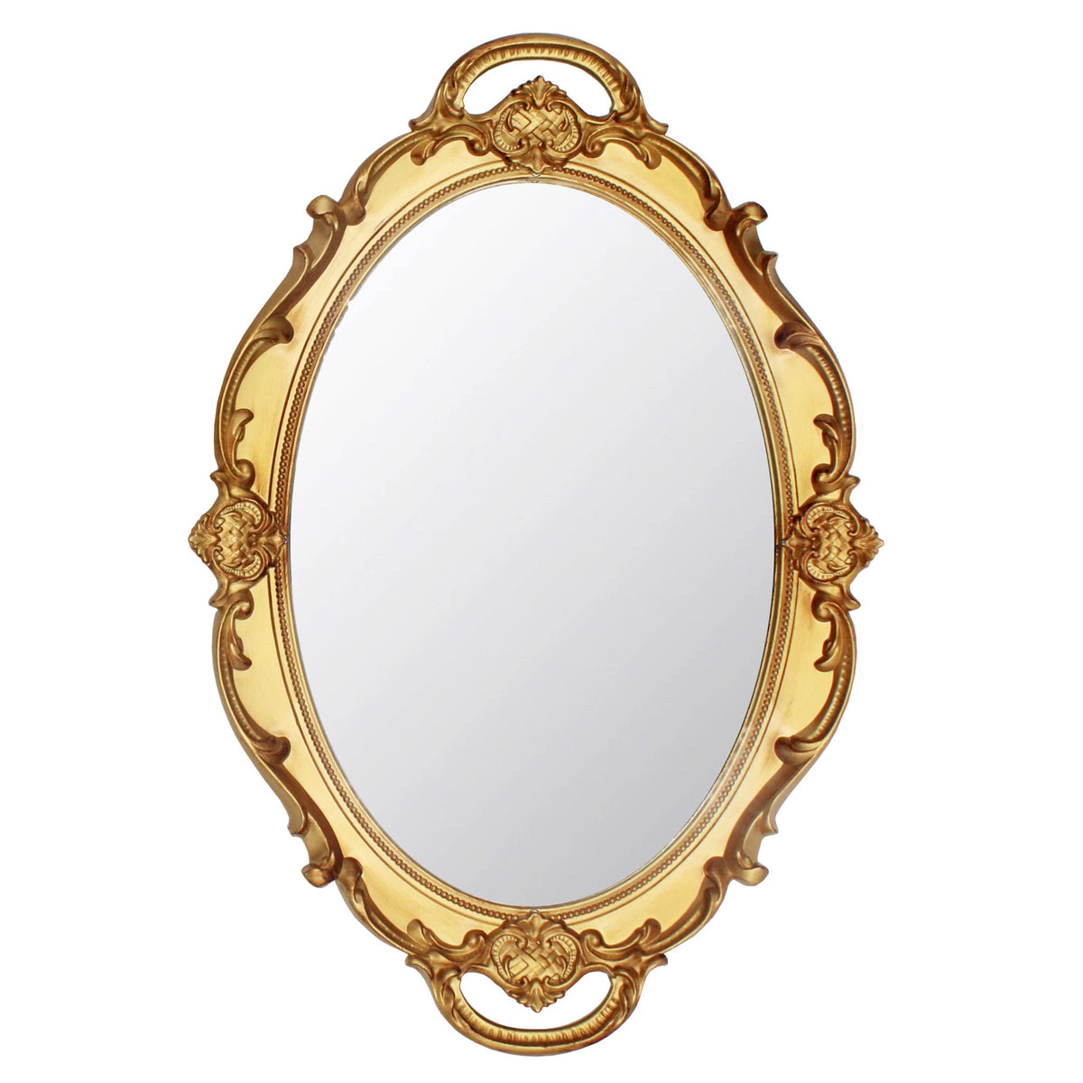 Eaoundm 14.5 x 10-Inch Vintage Oval Decorative Wall Mirror